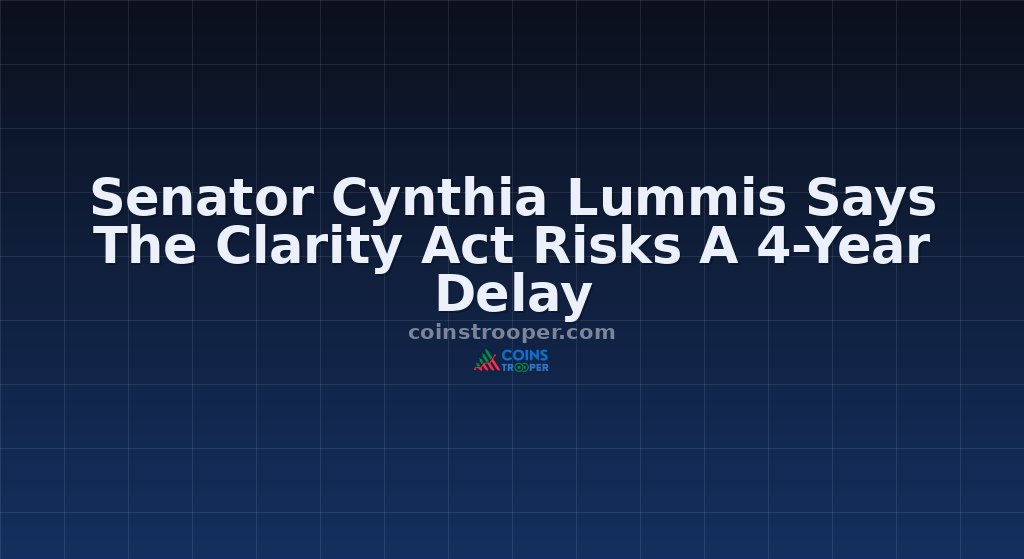 Senator Cynthia Lummis Says The Clarity Act Risks A 4-Year Delay