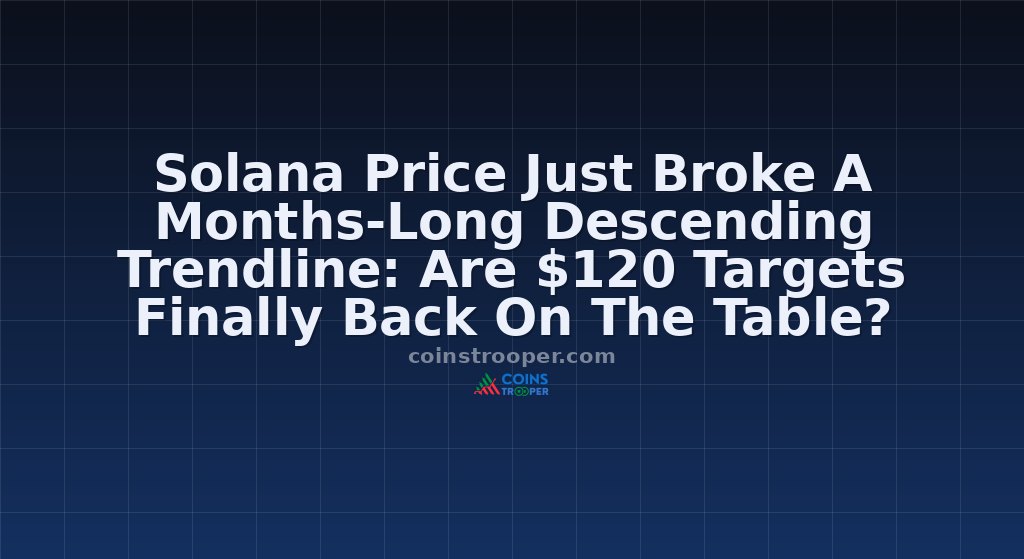 Solana Price Just Broke A Months-Long Descending Trendline: Are $120 Targets Finally Back On The Table?