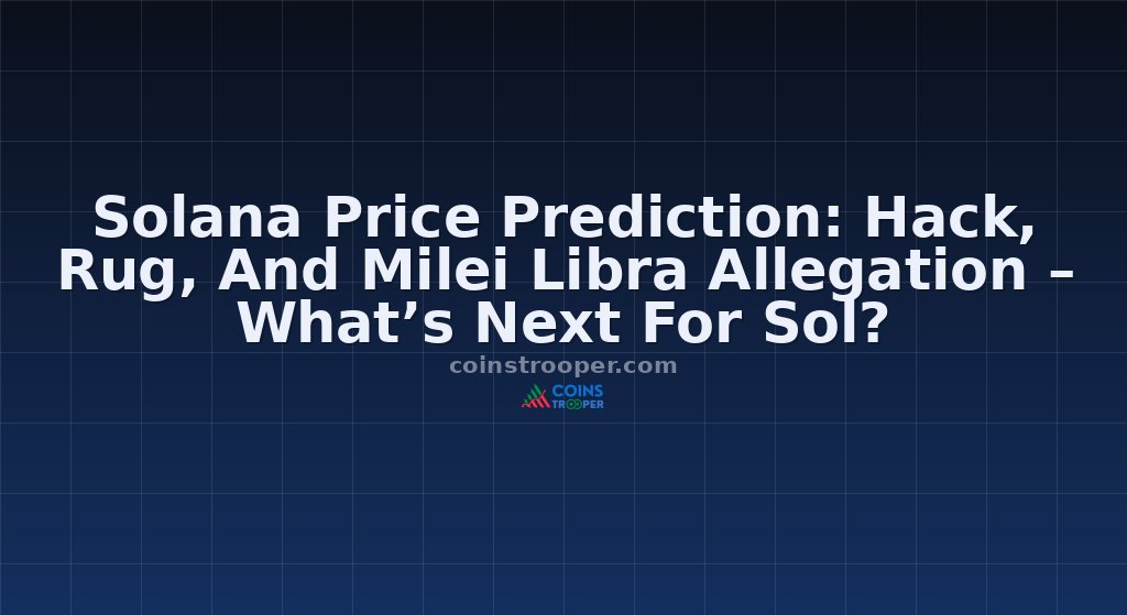 Solana Price Prediction: Hack, Rug, And Milei Libra Allegation – What’s Next For Sol?