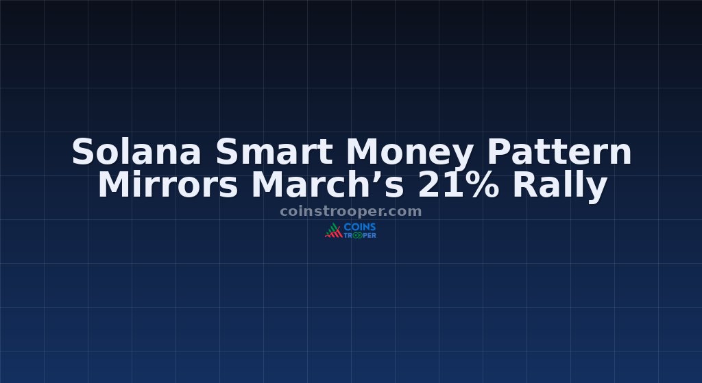 Solana Smart Money Pattern Mirrors March’s 21% Rally
