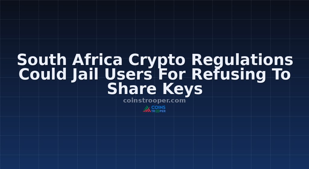 South Africa Crypto Regulations Could Jail Users For Refusing To Share Keys