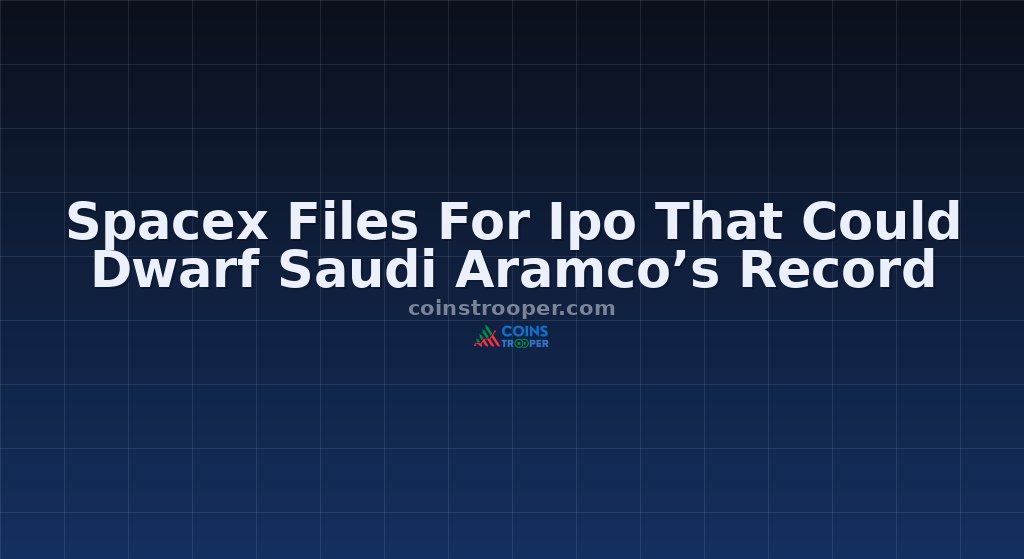 Spacex Files For Ipo That Could Dwarf Saudi Aramco’s Record