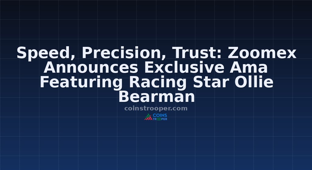 Speed, Precision, Trust: Zoomex Announces Exclusive Ama Featuring Racing Star Ollie Bearman