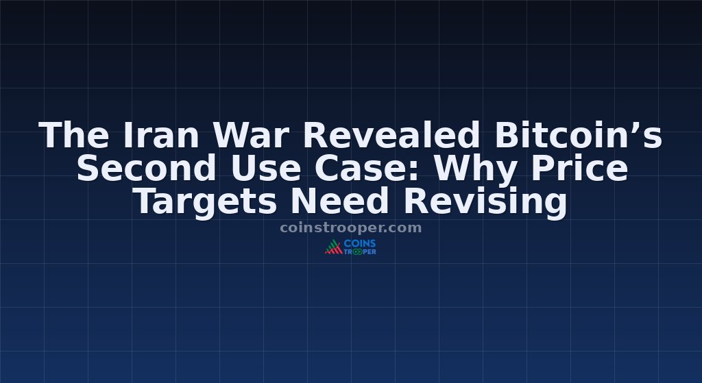 The Iran War Revealed Bitcoin’s Second Use Case: Why Price Targets Need Revising