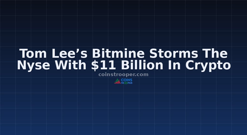Tom Lee’s Bitmine Storms The Nyse With $11 Billion In Crypto