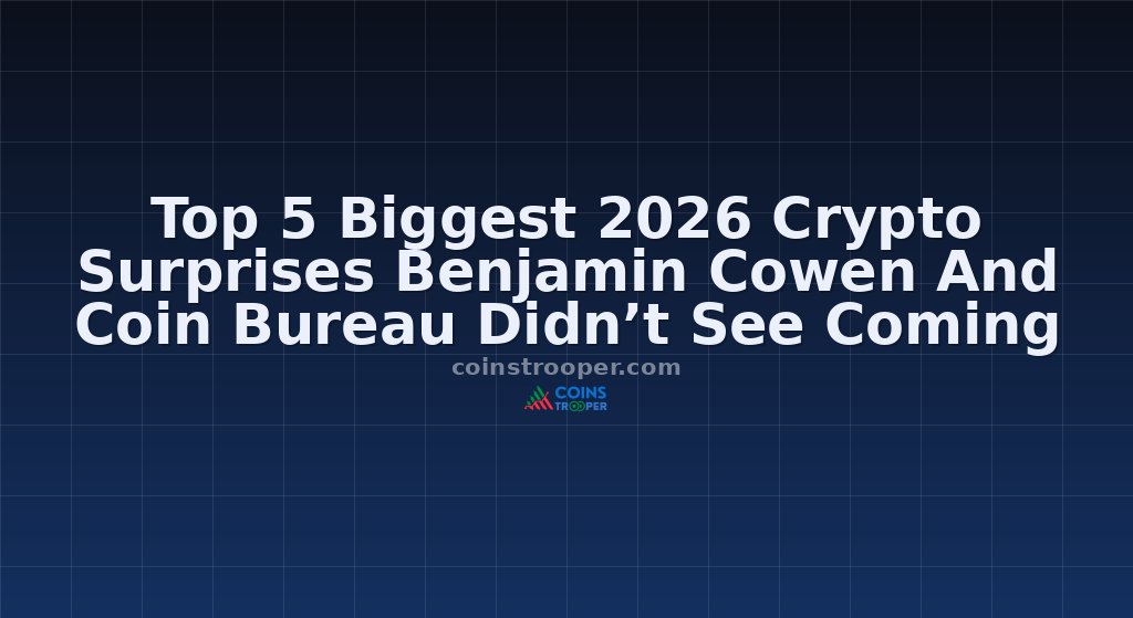 Top 5 Biggest 2026 Crypto Surprises Benjamin Cowen And Coin Bureau Didn’t See Coming