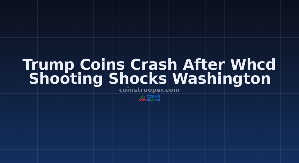 Trump Coins Crash After Whcd Shooting Shocks Washington