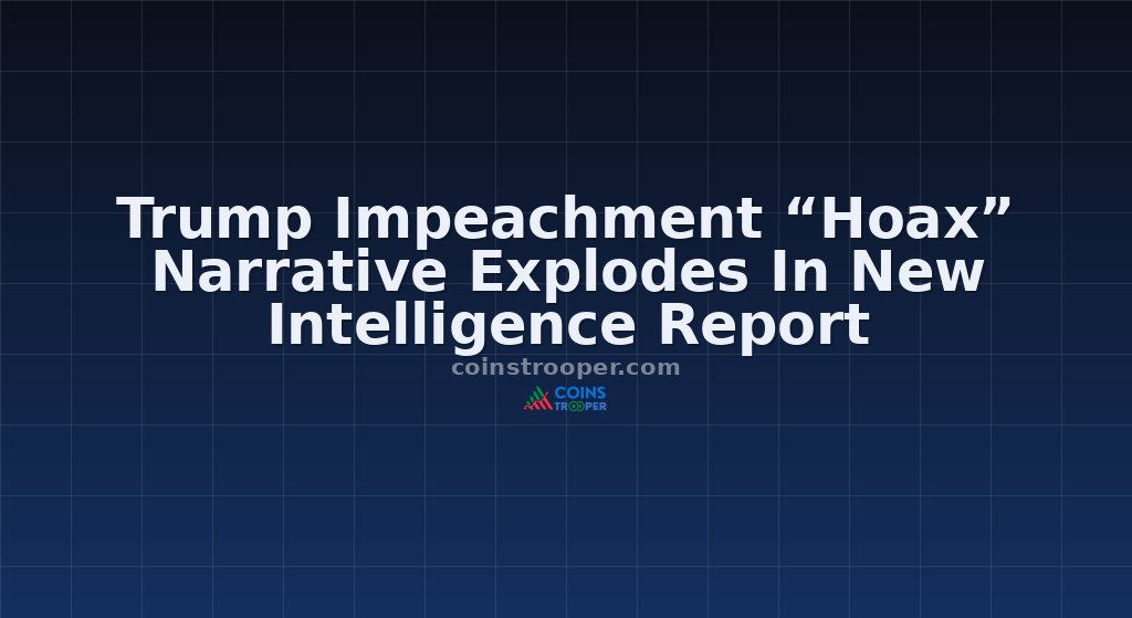 Trump Impeachment “Hoax” Narrative Explodes In New Intelligence Report