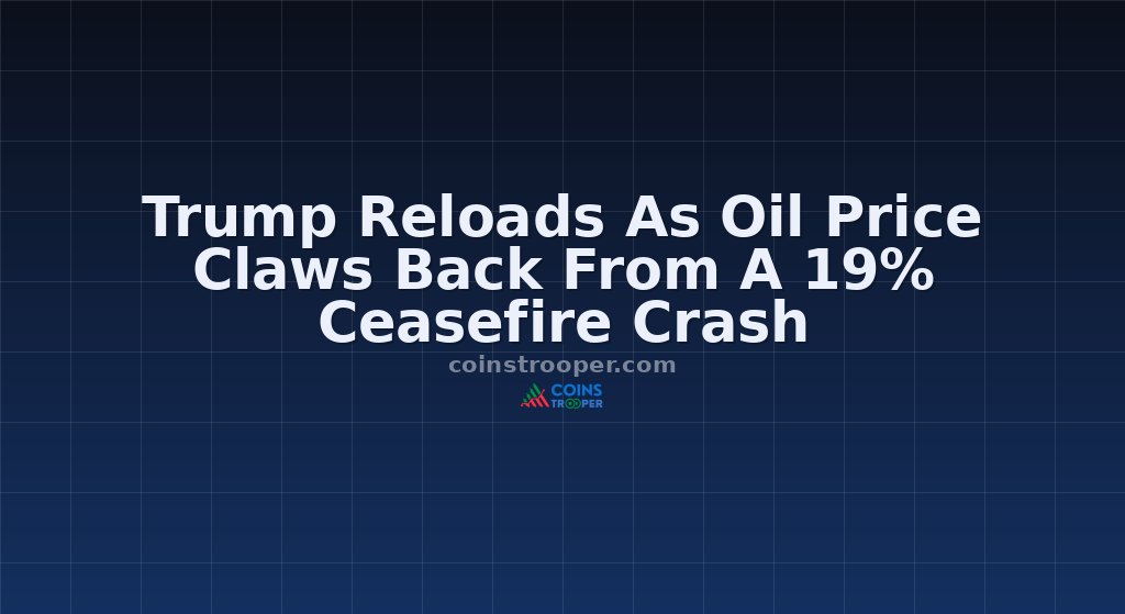 Trump Reloads As Oil Price Claws Back From A 19% Ceasefire Crash