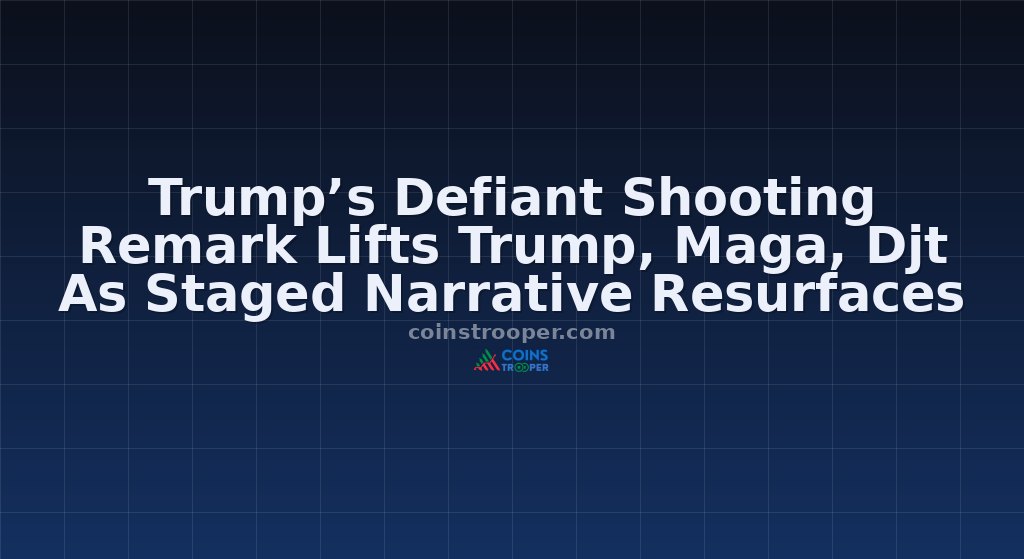 Trump’s Defiant Shooting Remark Lifts Trump, Maga, Djt As Staged Narrative Resurfaces