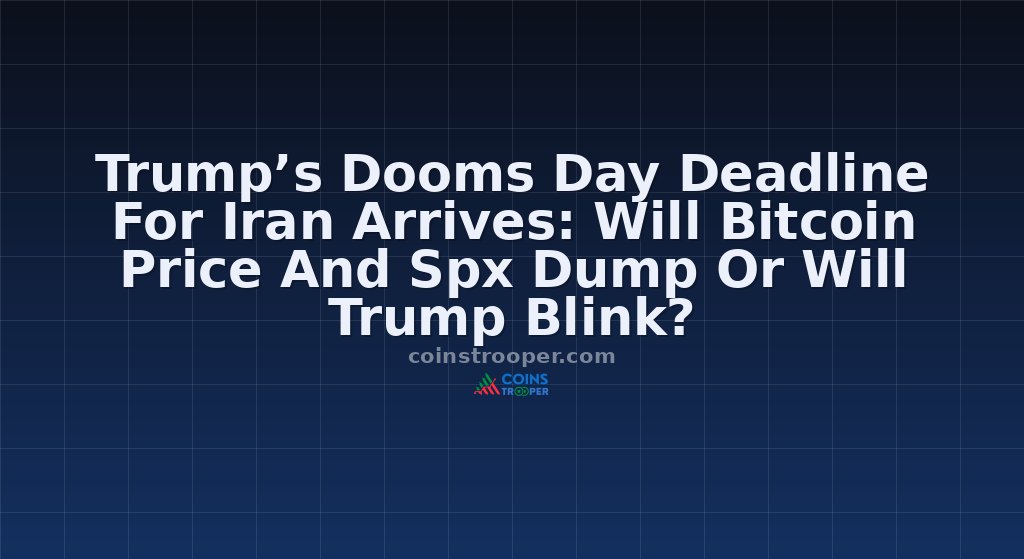 Trump’s Dooms Day Deadline For Iran Arrives: Will Bitcoin Price And Spx Dump Or Will Trump Blink?