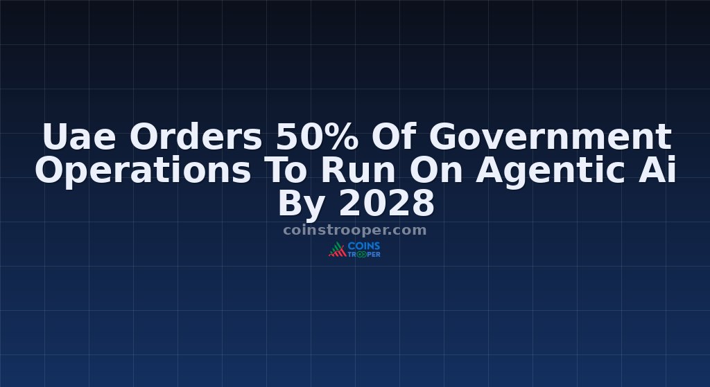 Uae Orders 50% Of Government Operations To Run On Agentic Ai By 2028