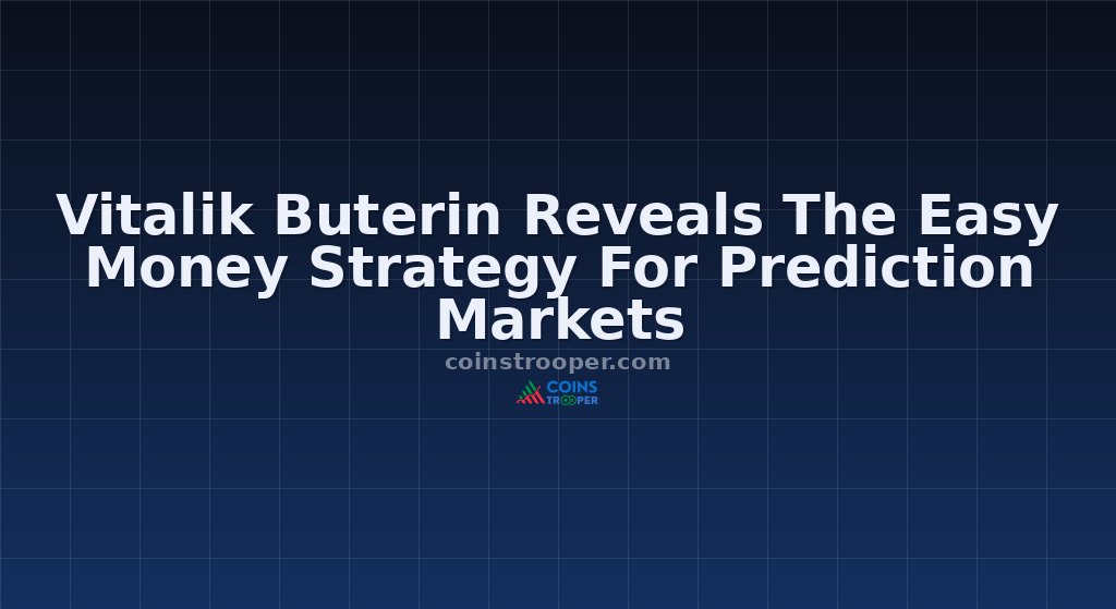 Vitalik Buterin Reveals The Easy Money Strategy For Prediction Markets