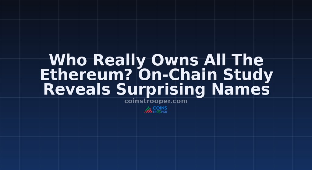 Who Really Owns All The Ethereum? On-Chain Study Reveals Surprising Names