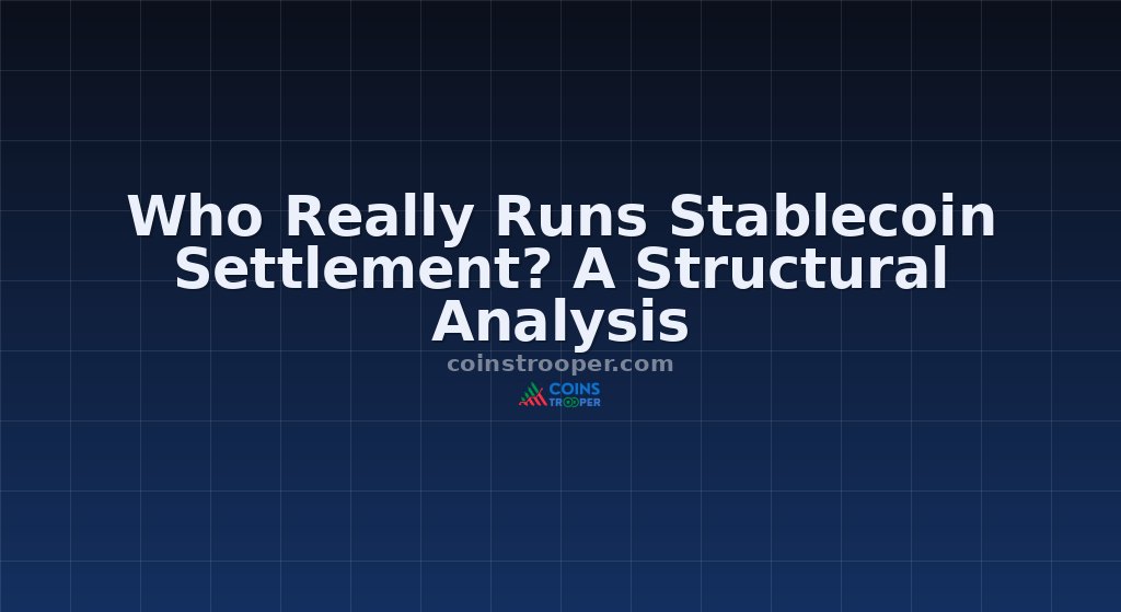 Who Really Runs Stablecoin Settlement? A Structural Analysis