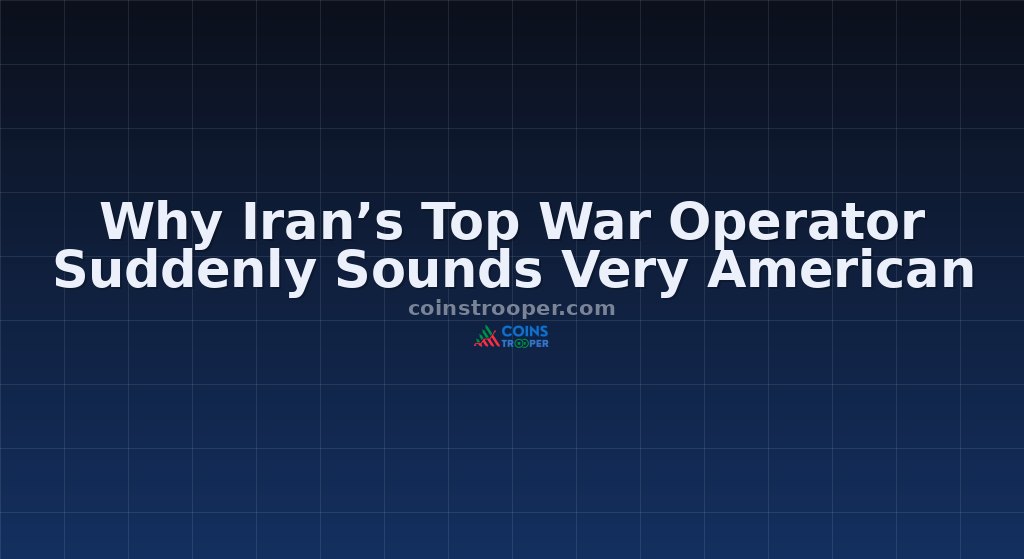Why Iran’s Top War Operator Suddenly Sounds Very American