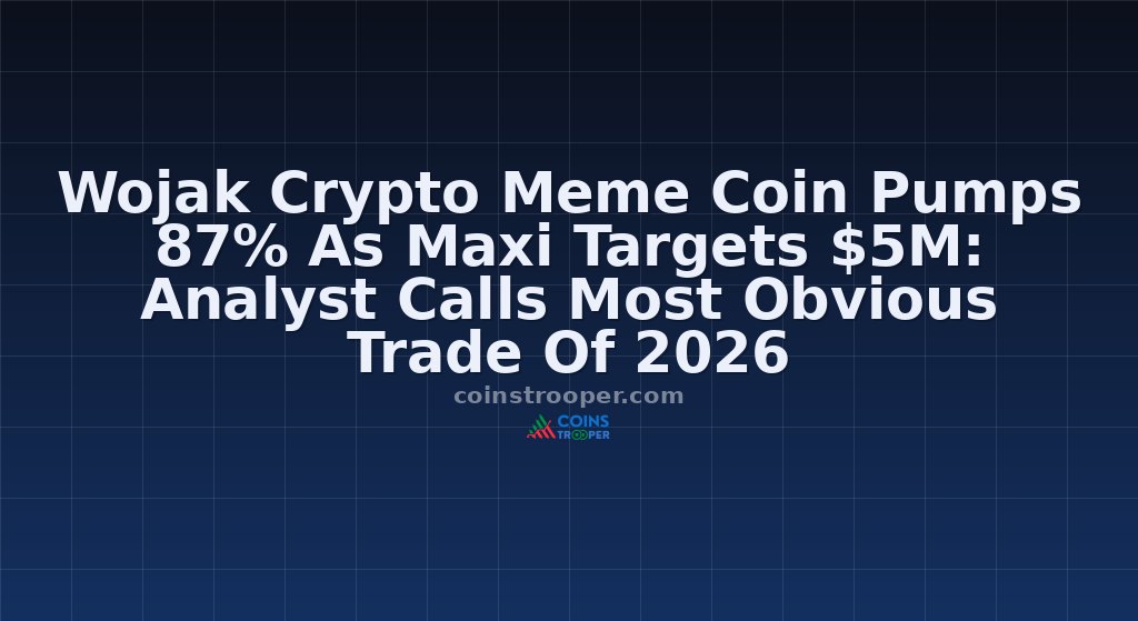 Wojak Crypto Meme Coin Pumps 87% As Maxi Targets $5M: Analyst Calls Most Obvious Trade Of 2026