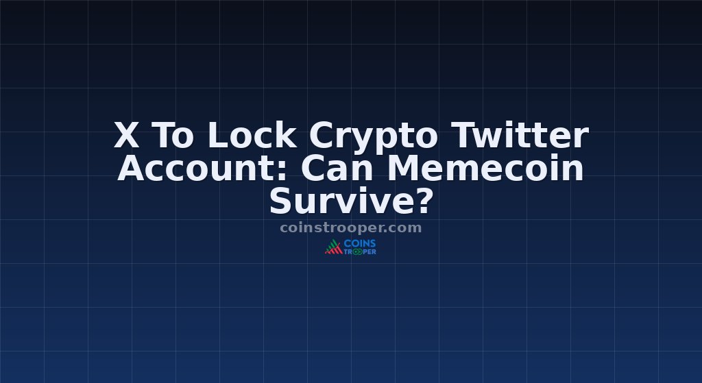 X To Lock Crypto Twitter Account: Can Memecoin Survive?