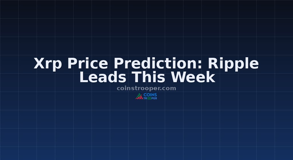 Xrp Price Prediction: Ripple Leads This Week