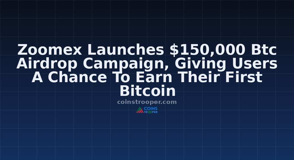 Zoomex Launches $150,000 Btc Airdrop Campaign, Giving Users A Chance To Earn Their First Bitcoin