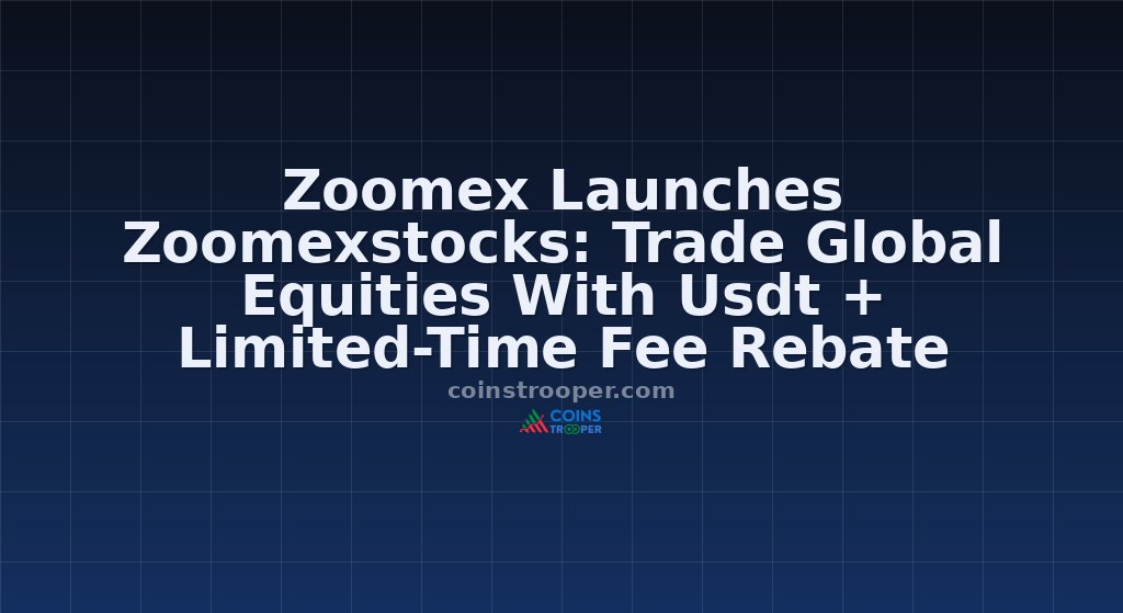 Zoomex Launches Zoomexstocks: Trade Global Equities With Usdt + Limited-Time Fee Rebate Campaign