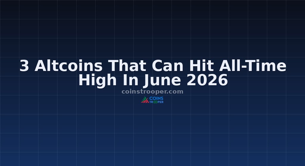 3 Altcoins That Can Hit All-Time High In June 2026