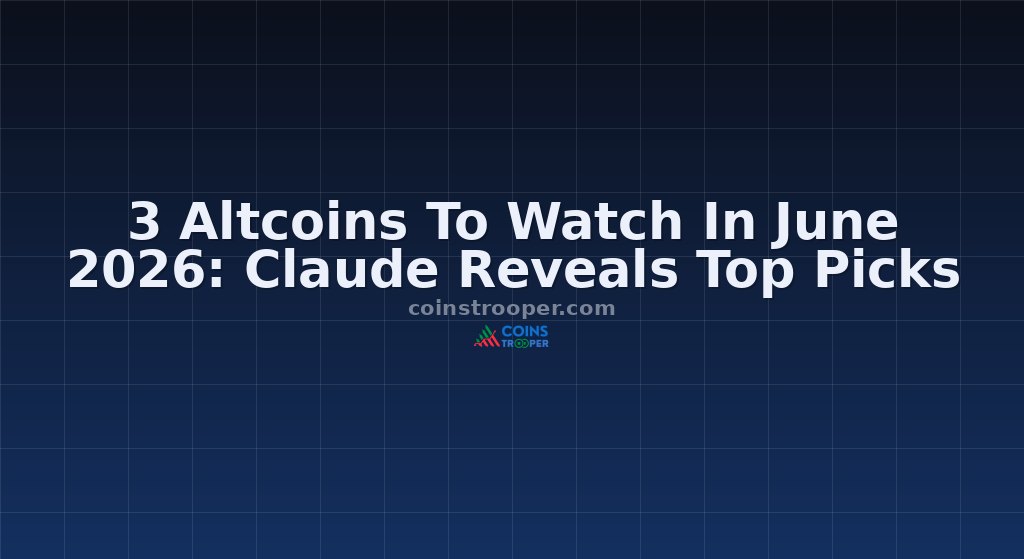 3 Altcoins To Watch In June 2026: Claude Reveals Top Picks
