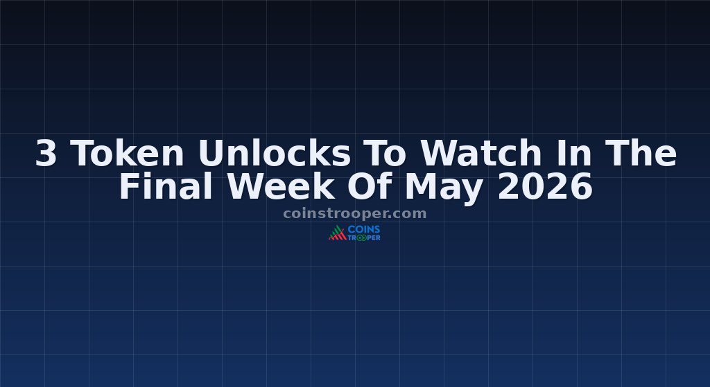 3 Token Unlocks To Watch In The Final Week Of May 2026