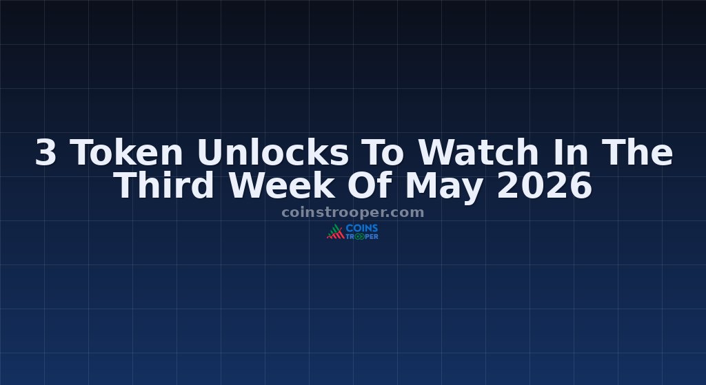 3 Token Unlocks To Watch In The Third Week Of May 2026