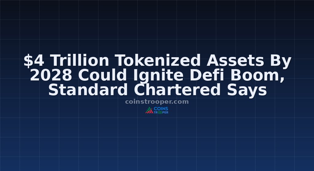 $4 Trillion Tokenized Assets By 2028 Could Ignite Defi Boom, Standard Chartered Says