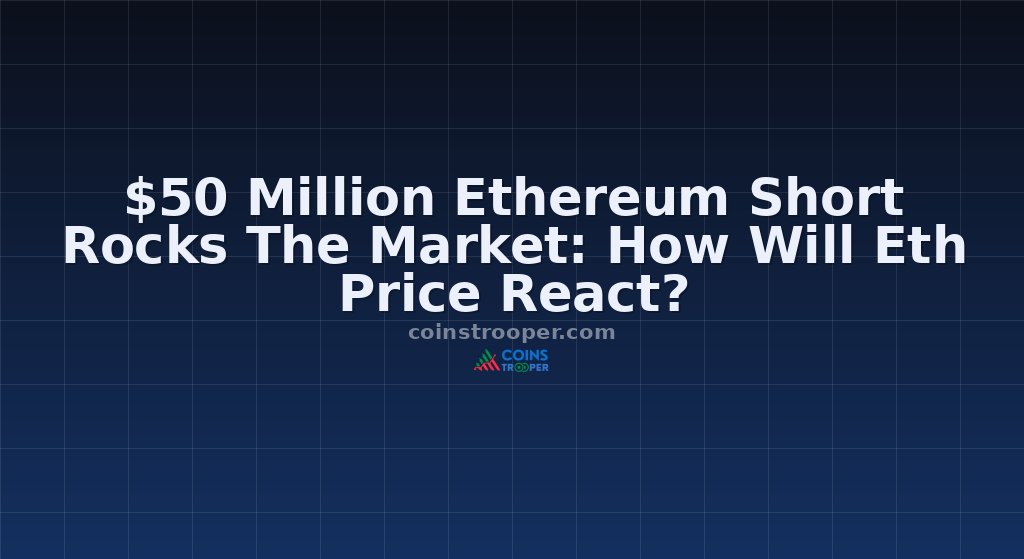 $50 Million Ethereum Short Rocks The Market: How Will Eth Price React?