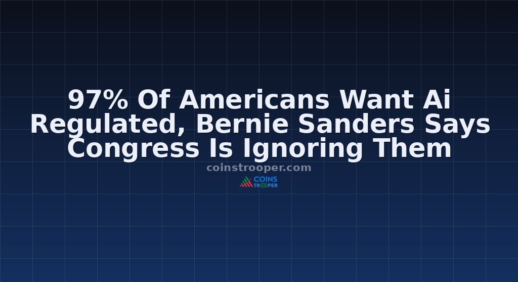 97% Of Americans Want Ai Regulated, Bernie Sanders Says Congress Is Ignoring Them