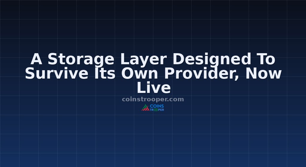 A Storage Layer Designed To Survive Its Own Provider, Now Live
