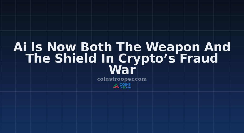 Ai Is Now Both The Weapon And The Shield In Crypto’s Fraud War