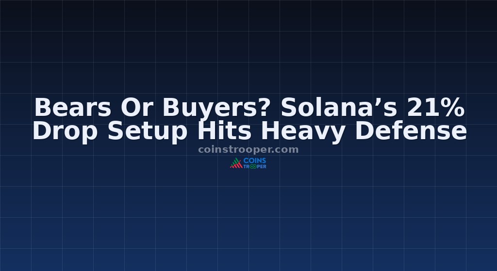 Bears Or Buyers? Solana’s 21% Drop Setup Hits Heavy Defense