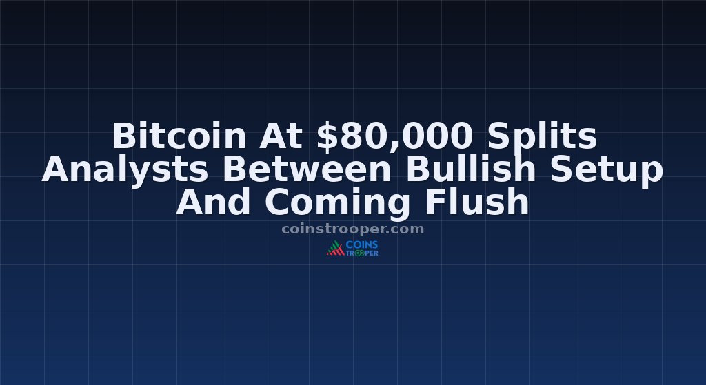 Bitcoin At $80,000 Splits Analysts Between Bullish Setup And Coming Flush