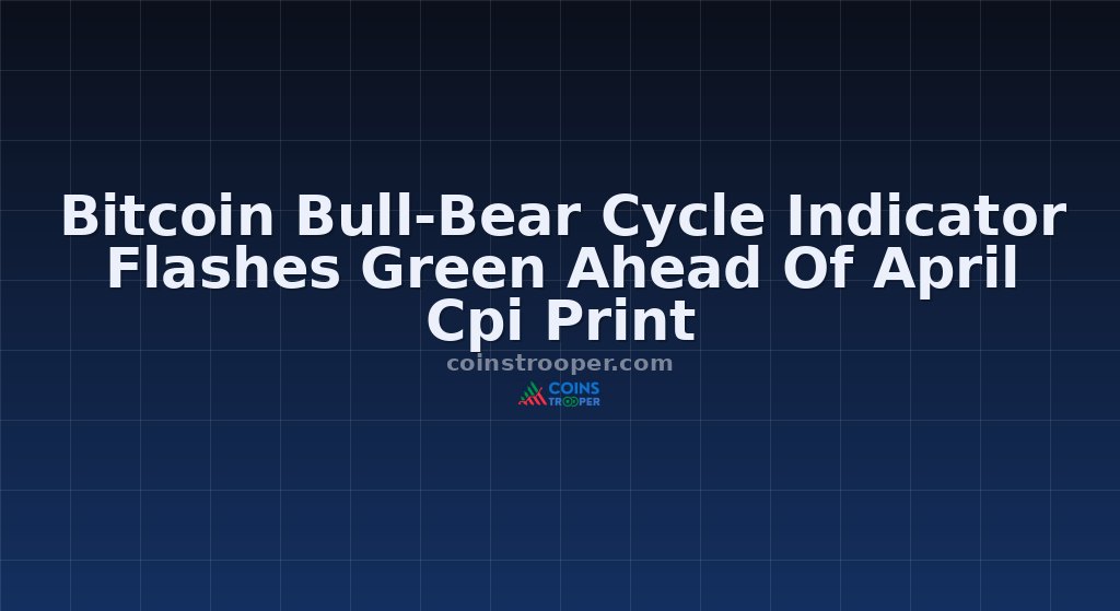 Bitcoin Bull-Bear Cycle Indicator Flashes Green Ahead Of April Cpi Print