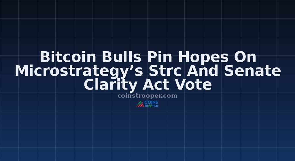 Bitcoin Bulls Pin Hopes On Microstrategy’s Strc And Senate Clarity Act Vote