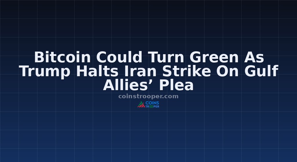 Bitcoin Could Turn Green As Trump Halts Iran Strike On Gulf Allies’ Plea 