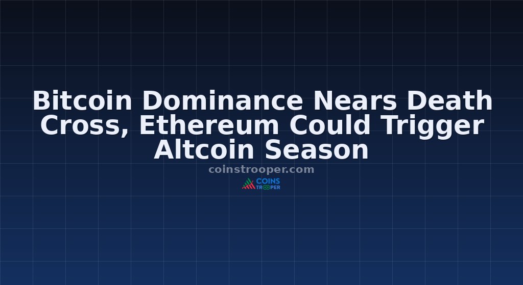 Bitcoin Dominance Nears Death Cross, Ethereum Could Trigger Altcoin Season