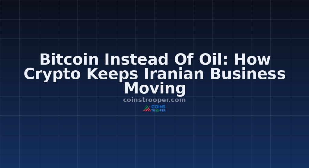 Bitcoin Instead Of Oil: How Crypto Keeps Iranian Business Moving
