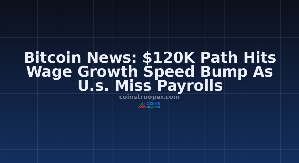 Bitcoin News: $120K Path Hits Wage Growth Speed Bump As U.s. Miss Payrolls