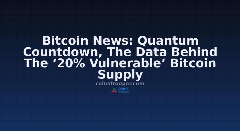 Bitcoin News: Quantum Countdown, The Data Behind The ‘20% Vulnerable’ Bitcoin Supply