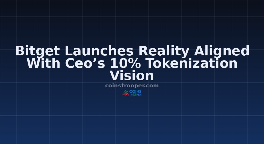 Bitget Launches Reality Aligned With Ceo’s 10% Tokenization Vision