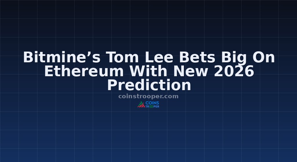 Bitmine’s Tom Lee Bets Big On Ethereum With New 2026 Prediction