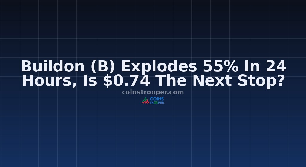 Buildon (B) Explodes 55% In 24 Hours, Is $0.74 The Next Stop?