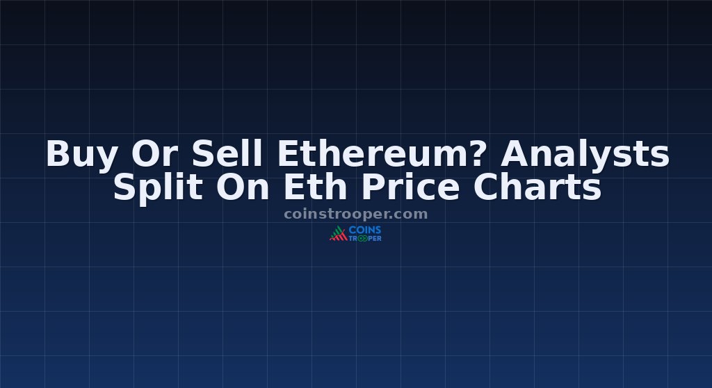 Buy Or Sell Ethereum? Analysts Split On Eth Price Charts