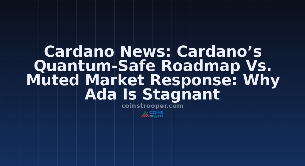 Cardano News: Cardano’s Quantum-Safe Roadmap Vs. Muted Market Response: Why Ada Is Stagnant