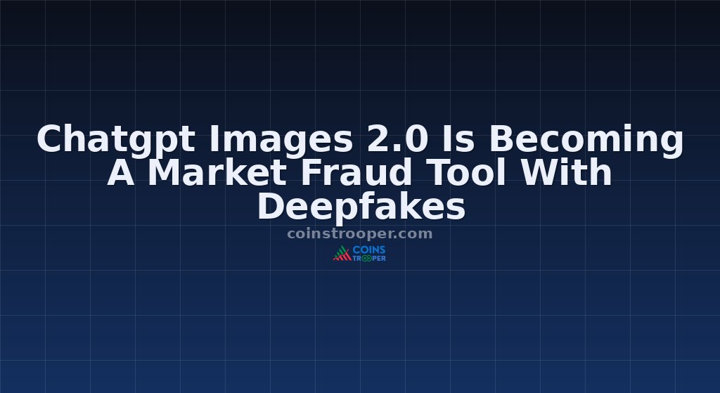 Chatgpt Images 2.0 Is Becoming A Market Fraud Tool With Deepfakes