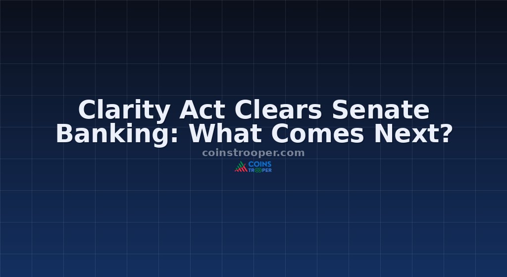 Clarity Act Clears Senate Banking: What Comes Next?